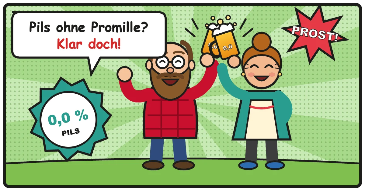 Comic: Pils ohne Promille? Klar doch! – Alkoholfreies Pils