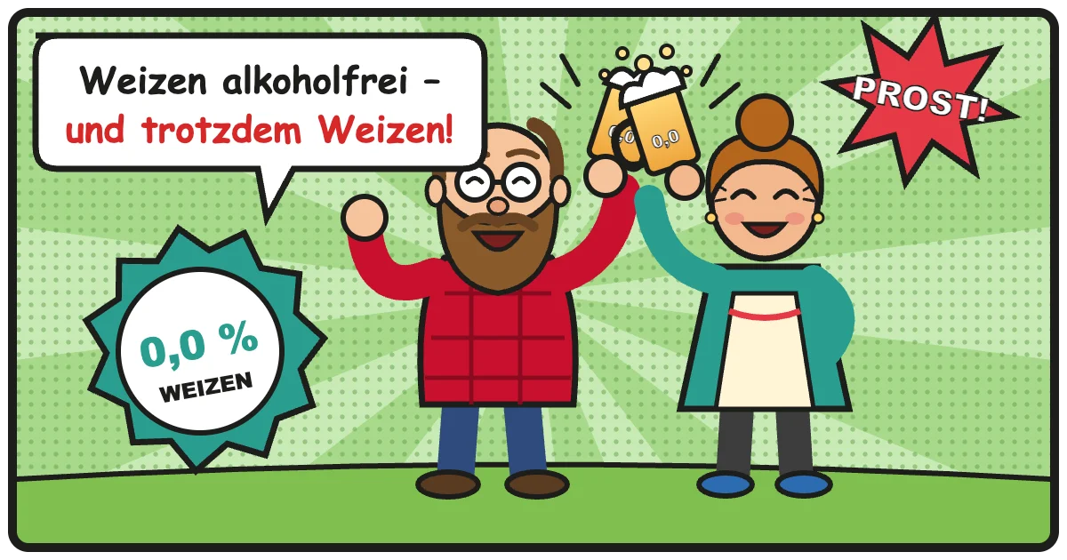 Comic: Weizen alkoholfrei – und trotzdem Weizen! – Alkoholfreies Weizen