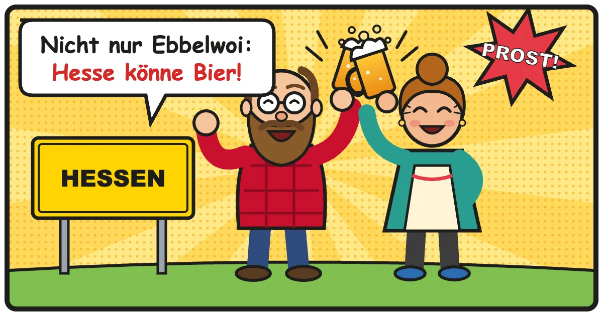 Comic: Nicht nur Ebbelwoi: Hesse könne Bier! – Hessen