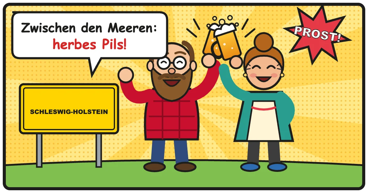 Comic: Zwischen den Meeren: herbes Pils! – Schleswig-Holstein