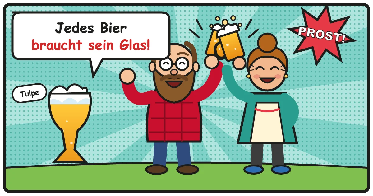 Comic: Jedes Bier braucht sein Glas! – Biergläser