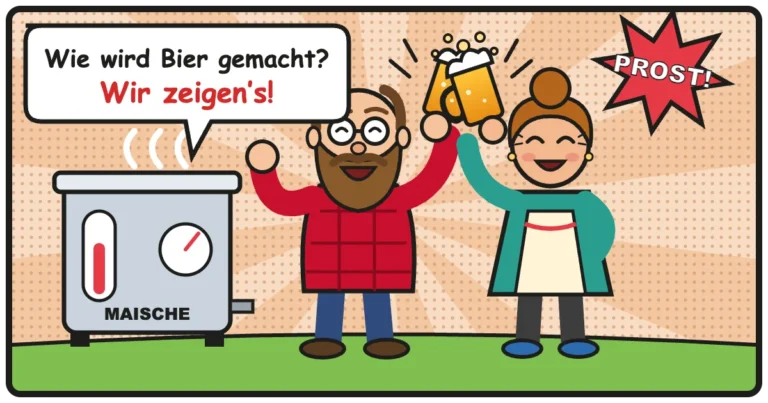 Comic: Wie wird Bier gemacht? Wir zeigen’s! – Brauprozess & Zutaten