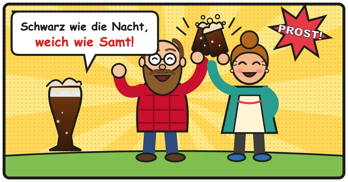 Comic: Schwarz wie die Nacht, weich wie Samt! – Dunkles & Schwarzbier