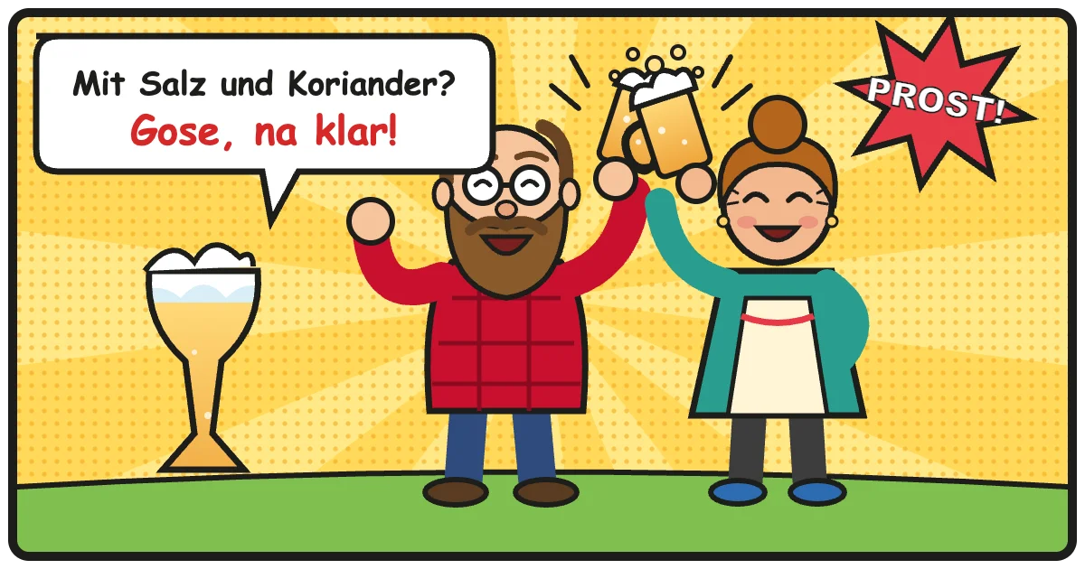 Comic: Mit Salz und Koriander? Gose, na klar! – Gose