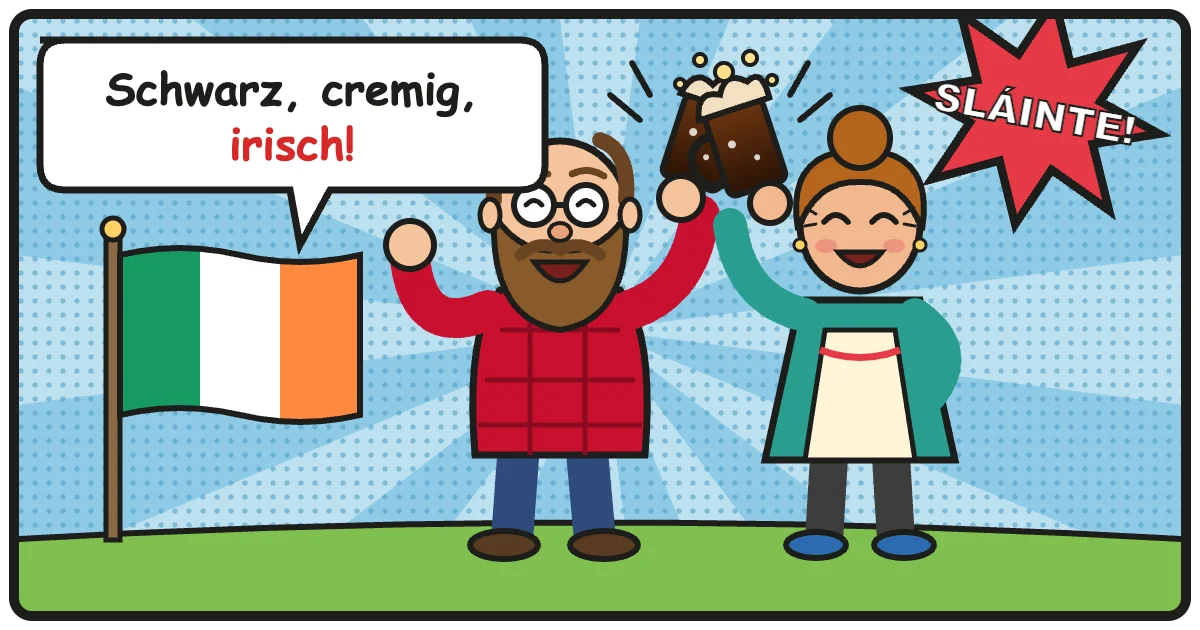 Comic: Schwarz, cremig, irisch! – Irisches Bier