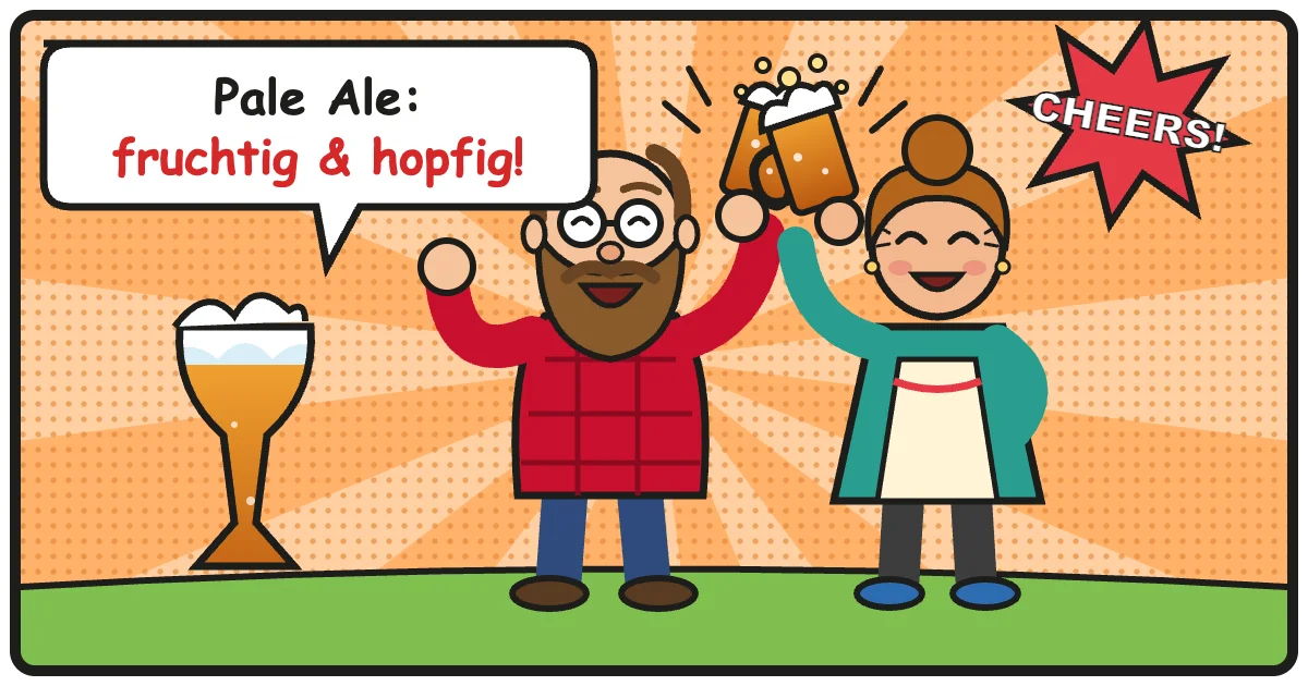 Comic: Pale Ale: fruchtig & hopfig! – Pale Ale