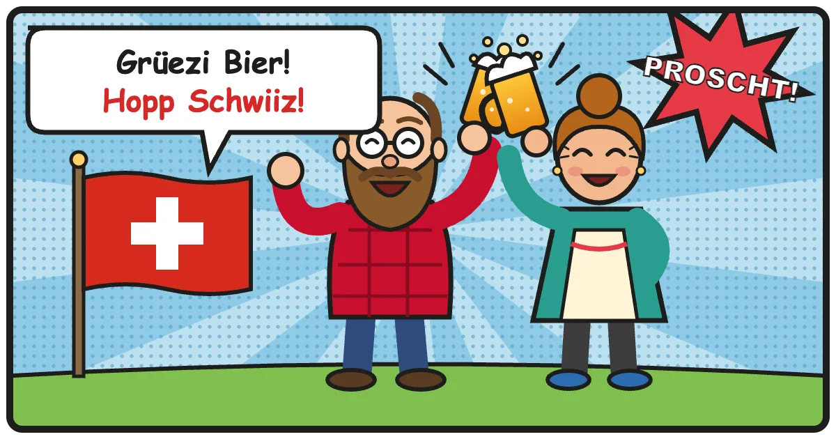 Comic: Grüezi Bier! Hopp Schwiiz! – Schweizer Bier