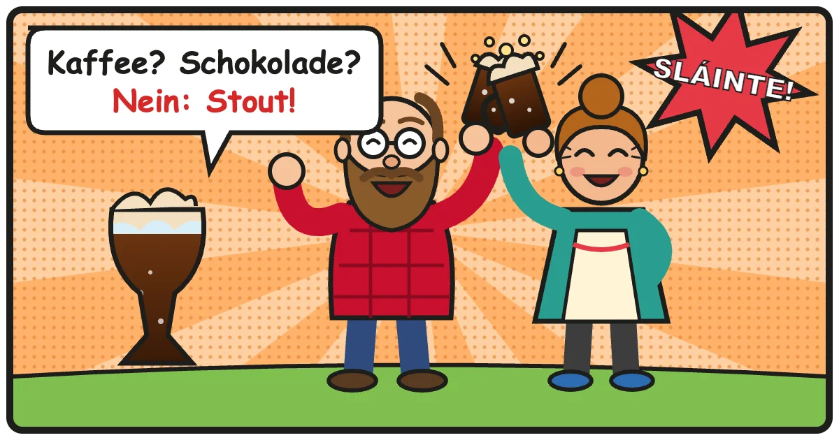 Comic: Kaffee? Schokolade? Nein: Stout! – Stout & Porter