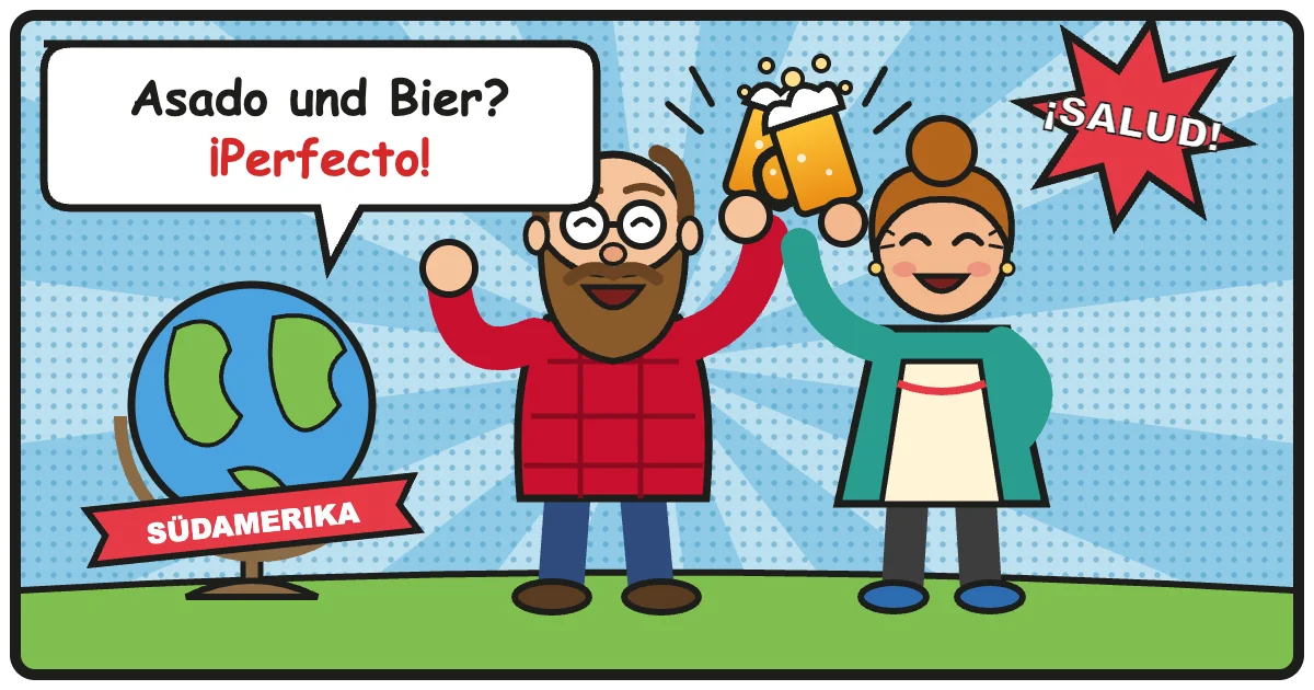Comic: Asado und Bier? ¡Perfecto! – Südamerikanisches Bier
