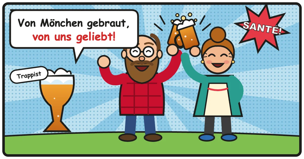 Comic: Von Mönchen gebraut, von uns geliebt! – Trappistenbier