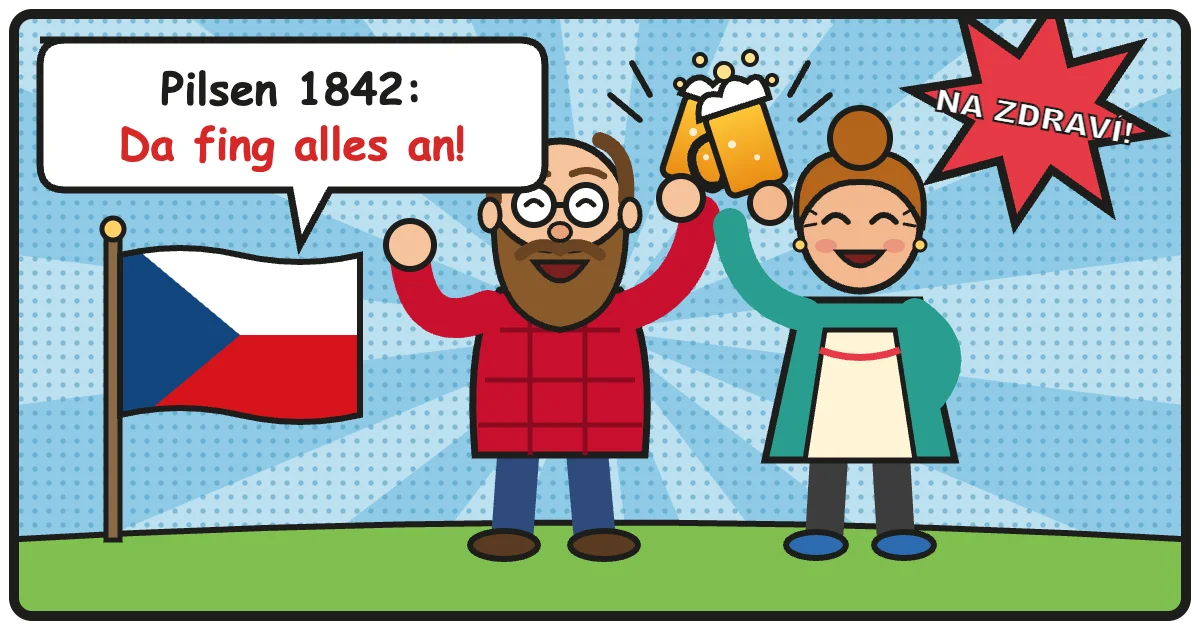 Comic: Pilsen 1842: Da fing alles an! – Tschechisches Bier