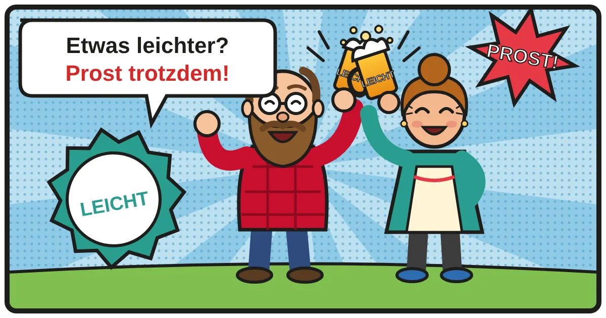 Comic: Etwas leichter? Prost trotzdem! – Leichtbier